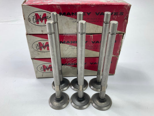 (6) Manley A843 Engine Exhaust Valve For 1954-1966 Jeep AMC 226-L6 (Continental)