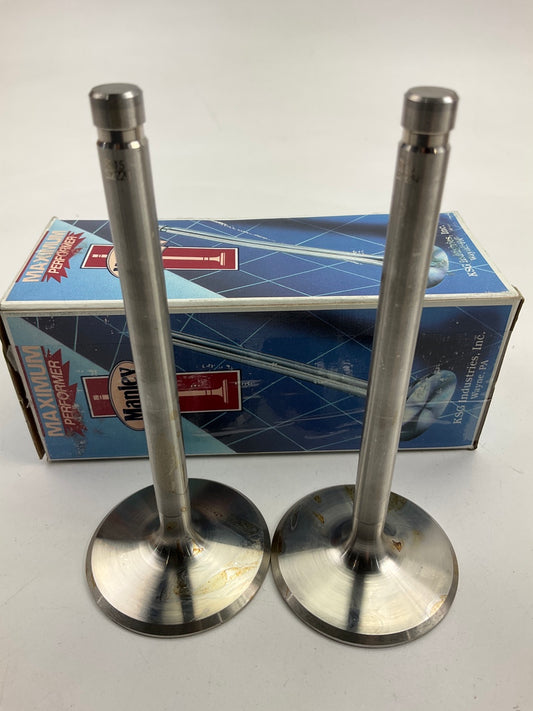 (2) Manley S2224 Stainless Intake Valve 2.190'' For Chevrolet 396, 402, 427, 454