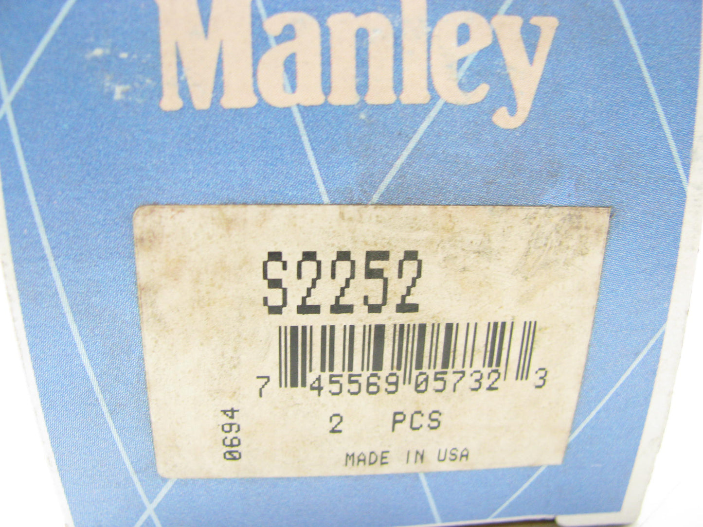 (8) Manley S2252 Stainless Engine Intake Valve 1.940'' For Chevrolet SBC