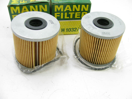 (x2) Mann & Hummel H1032/1 Oil Filter Cartridges  For 1997-1999 Audi A8