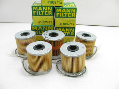 (5) Mann & Hummel H1032/1 Oil Filter Cartridges For 1997-1999 Audi A8