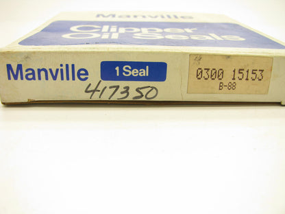 Manville 0300-15153 Oil Seal - 4.125'' OD X 3.000'' ID X 0.437'' Wide