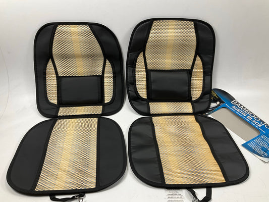 (2) Masque 10288 Bamboo Jo Austin Black Seat Cushions