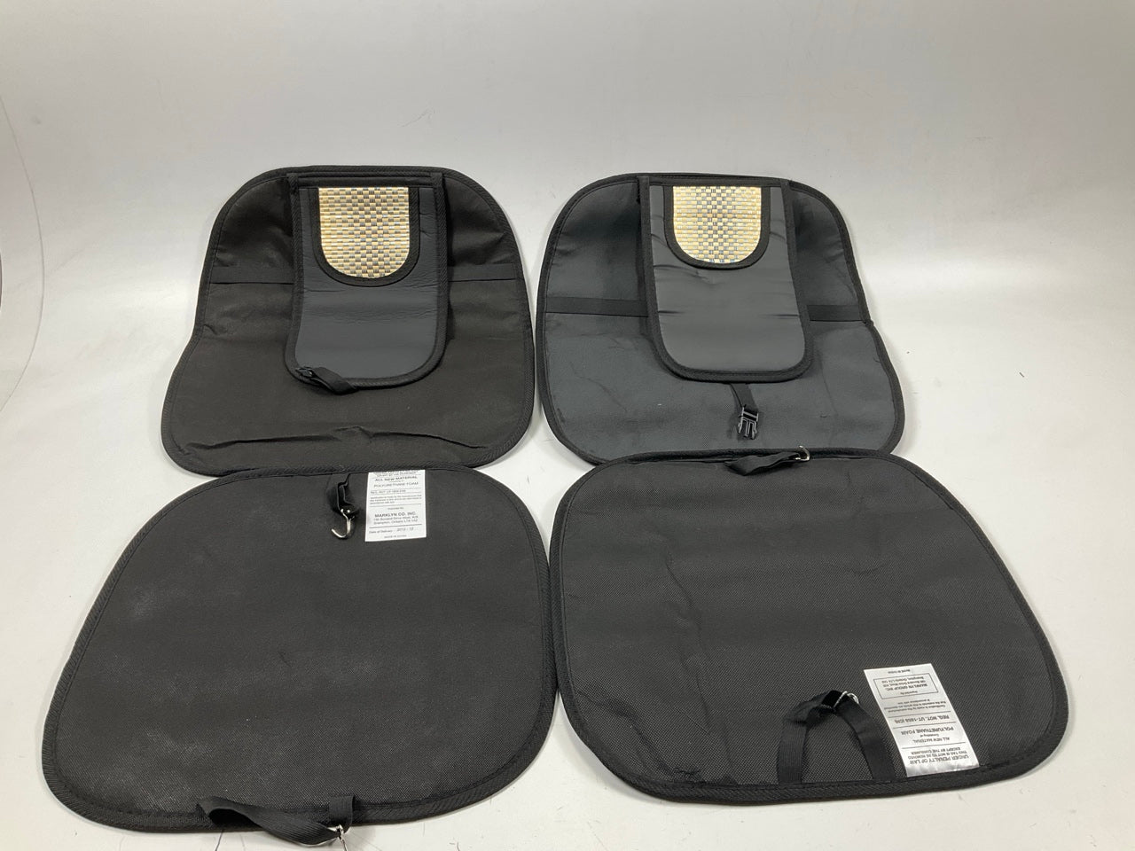 (2) Masque 10288 Bamboo Jo Austin Black Seat Cushions