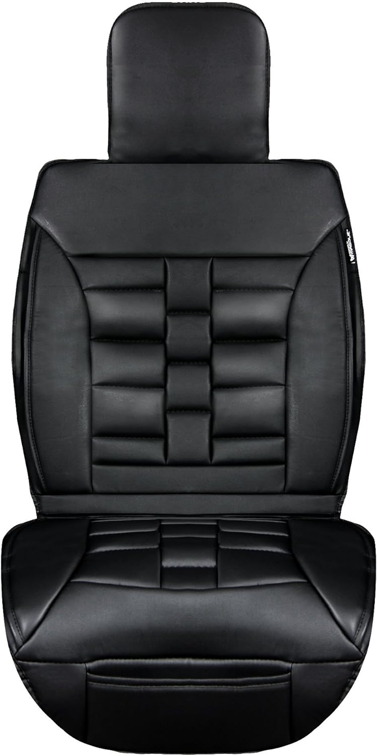 Masque 63005 Luxury Series Black Padded Seat Cover For Most Cars, Trucks, SUV