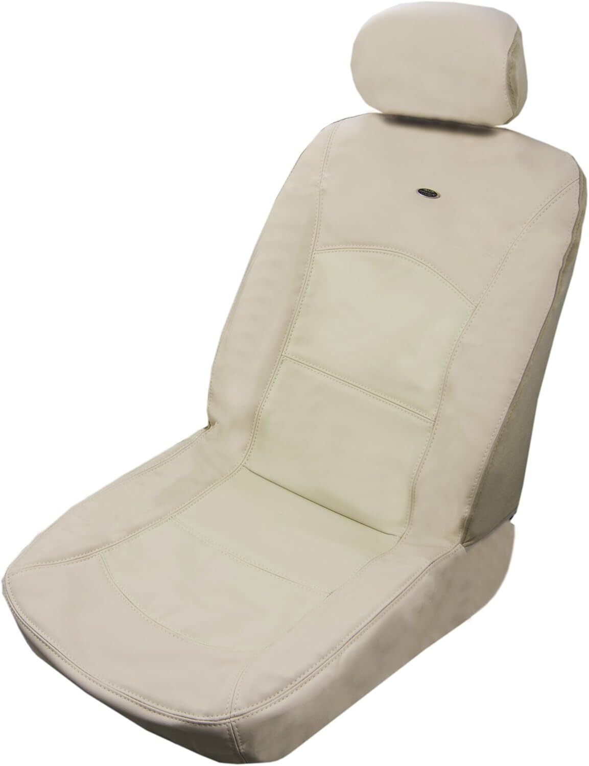 (2) Masque 63015 Low Back Leather Seat Covers, Tan - DOES 2 SEATS