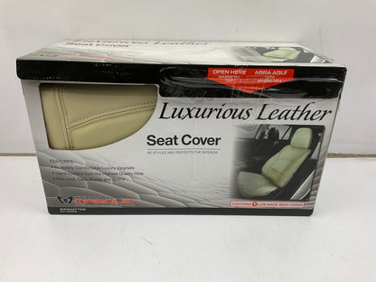 Masque 63015 Low Back Leather Seat Cover, Tan, 1-Piece - DOES 1 SEAT