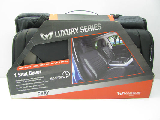 Masque 63054 Luxury Series Gray Seat Cover For Most Cars, Trucks, And SUVs