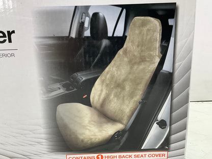 (2) Masque 63813 Genuine Sheepskin Seat Cover For Most Cars, Trucks, SUV's