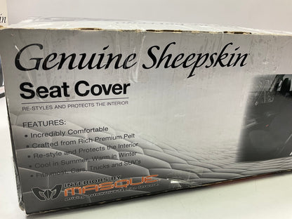(2) Masque 63814 GRAY Genuine Sheepskin Seat Covers