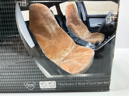 Masque 63823 Beige Luxury Plush Seat Cover (High Back) Universal Seat Cover