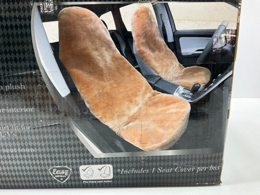 Masque 63823 Beige Luxury Plush Seat Cover (High Back) Universal Seat Cover