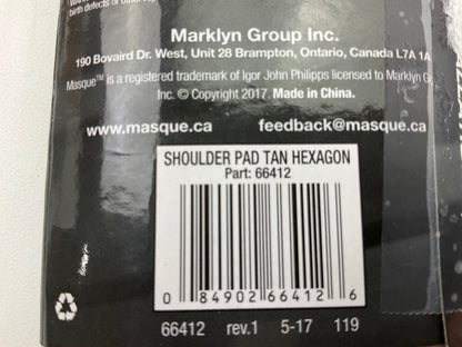Masque 66412 Ultimate Series Tan Color Seat Belt Shoulder Pad