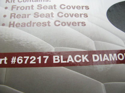 Masque 67217 Black Diamond Seat Covers Set - Front & Rear Seats Kit