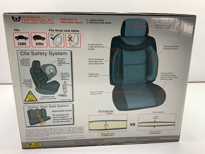 Masque 67225 Torino 4-PIECE Interior Makeover Seat Cover Kit, Front & Back Seats