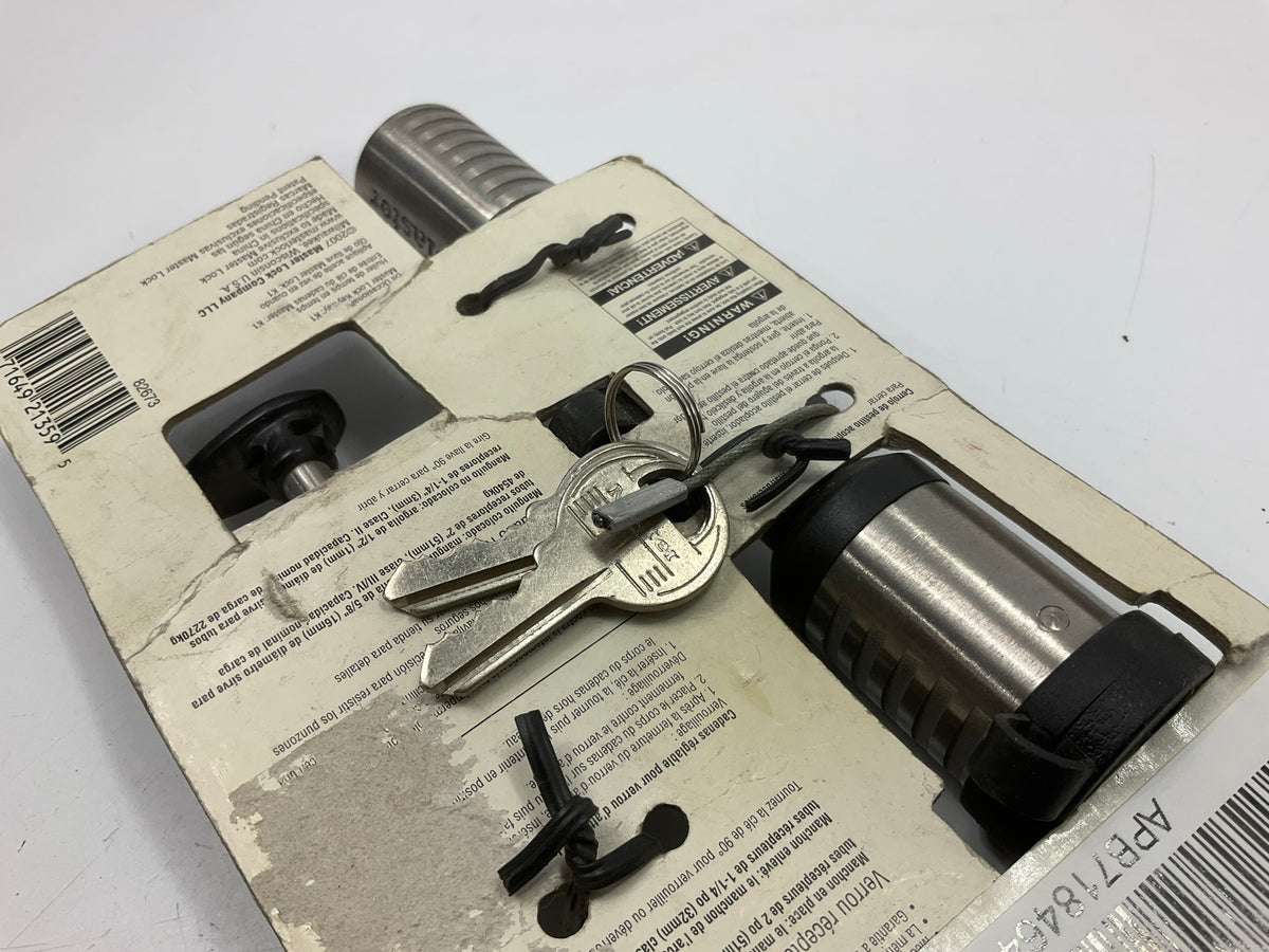 MasterLock 5/8'' Stainless Steel Receiver Lock W Adjustable Coupler Latch Lock