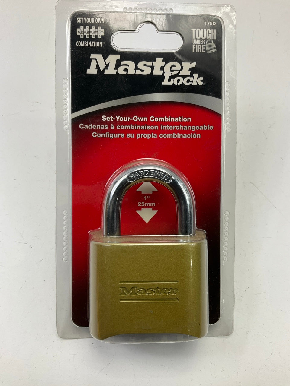 Master Lock 175D 2'' (51mm) Wide Set Your Own Combination Solid Body Padlock