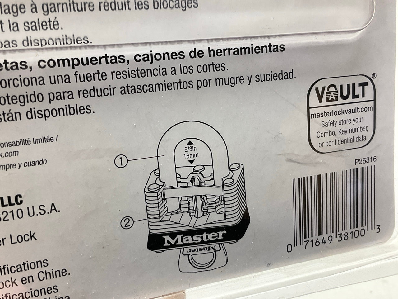 Master Lock 22T 1-1/2in (38mm) Wide Laminated Steel Warded Padlock; 2-Pack
