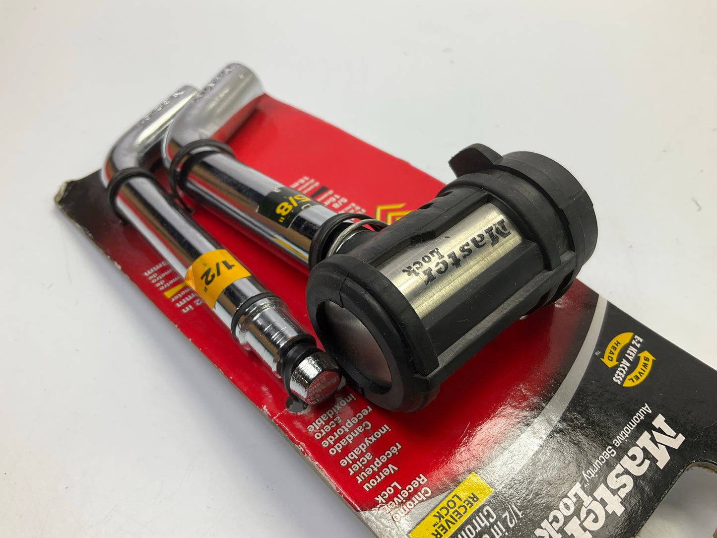 Master Lock 2866DAT Swivel Head Hitch Pin Lock With 1/2'' And 5/8'' Hitch Pins