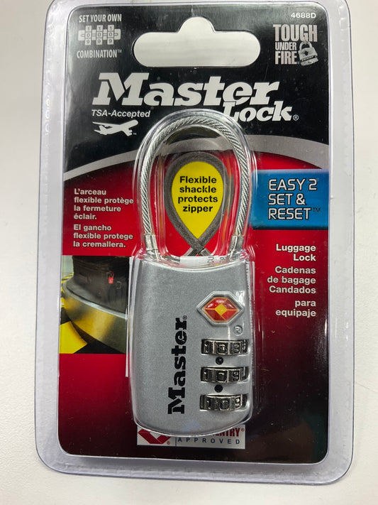 Master Lock 4688D 1-3/16'' (30mm) Wide, TSA-Approved Luggage Lock, Set Own Combo