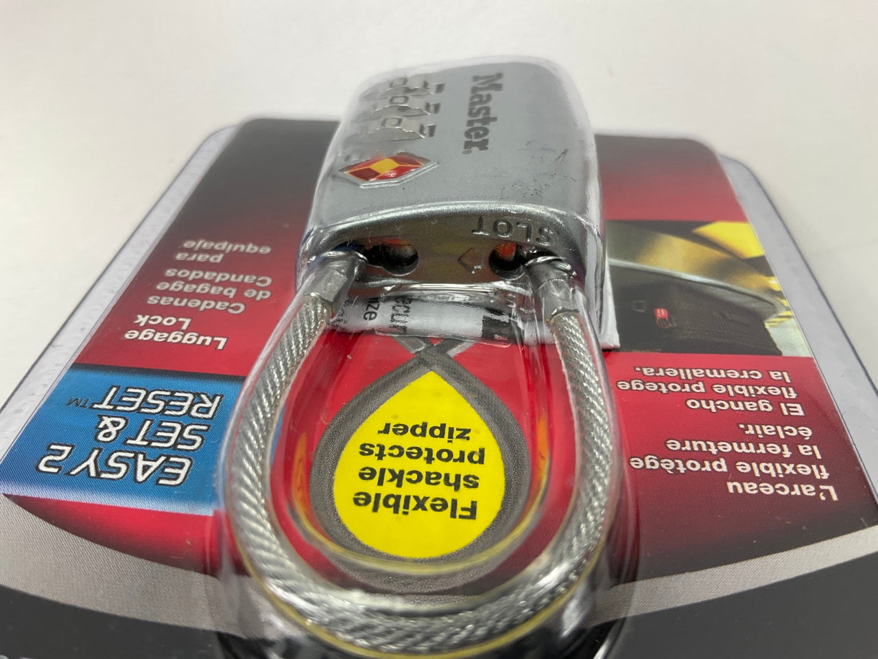 Master Lock 4688D 1-3/16'' (30mm) Wide, TSA-Approved Luggage Lock, Set Own Combo
