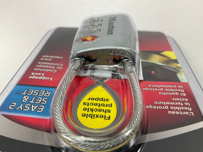 Master Lock 4688D 1-3/16'' (30mm) Wide, TSA-Approved Luggage Lock, Set Own Combo