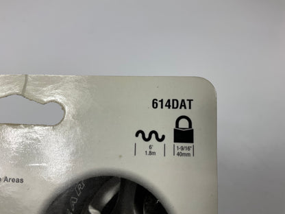 Master Lock 614DAT Braided Steel Loop Spare Tire Lock Cable Padlock With 2 Keys