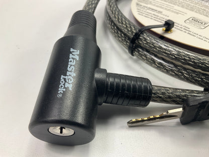 Master Lock 8154DPF - Braided Steel Cable Lock With Key 6 FT  Long, 3/8'' Dia.