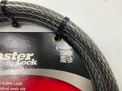 Master Lock 8154DPF - Braided Steel Cable Lock With Key 6 FT  Long, 3/8'' Dia.