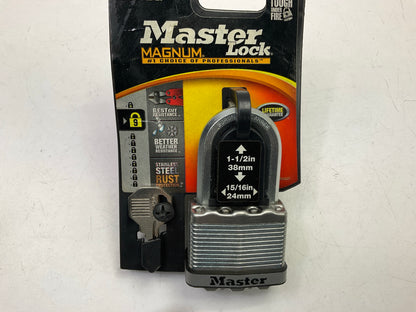 Master Lock M5XKADLF Padlock Magnum Laminated Steel Lock 1-1/2'' In. 2 Keys