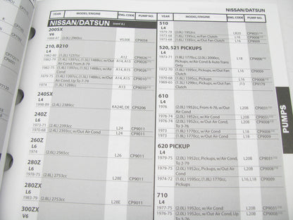 Master Pro CA-09MP New Water Parts Catalog - Import & Domestic - 2009, 228 Pages