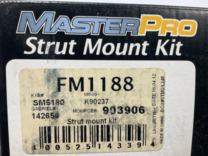 Master Pro FM1188 Front Left Strut Mount For 1998-03 Toyota Sienna, 99-02 Solara