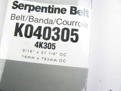 Master Pro K040305 Serpentine Belt
