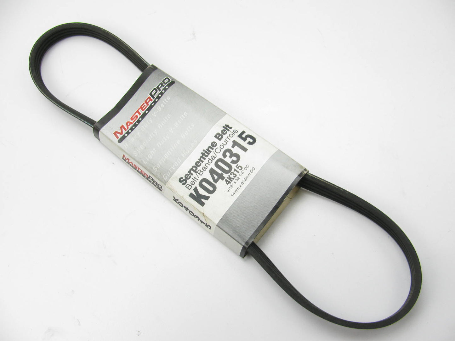 Master Pro K040315 Serpentine Belt - 0.56'' X 31.50 - 4 Ribs