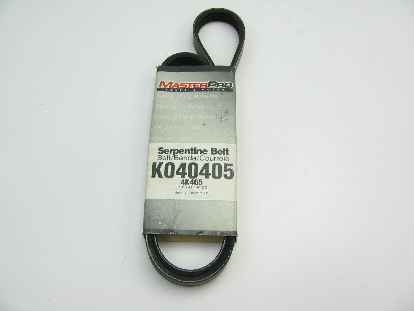 Master Pro K040405 Serpentine Belt - 0.56'' X 41.25'' - 4 Ribs