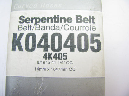 Master Pro K040405 Serpentine Belt - 0.56'' X 41.25'' - 4 Ribs
