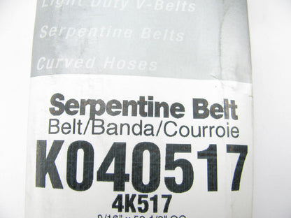 Master Pro K040517 Serpentine Belt - 0.56'' X 52.00'' - 4 Ribs