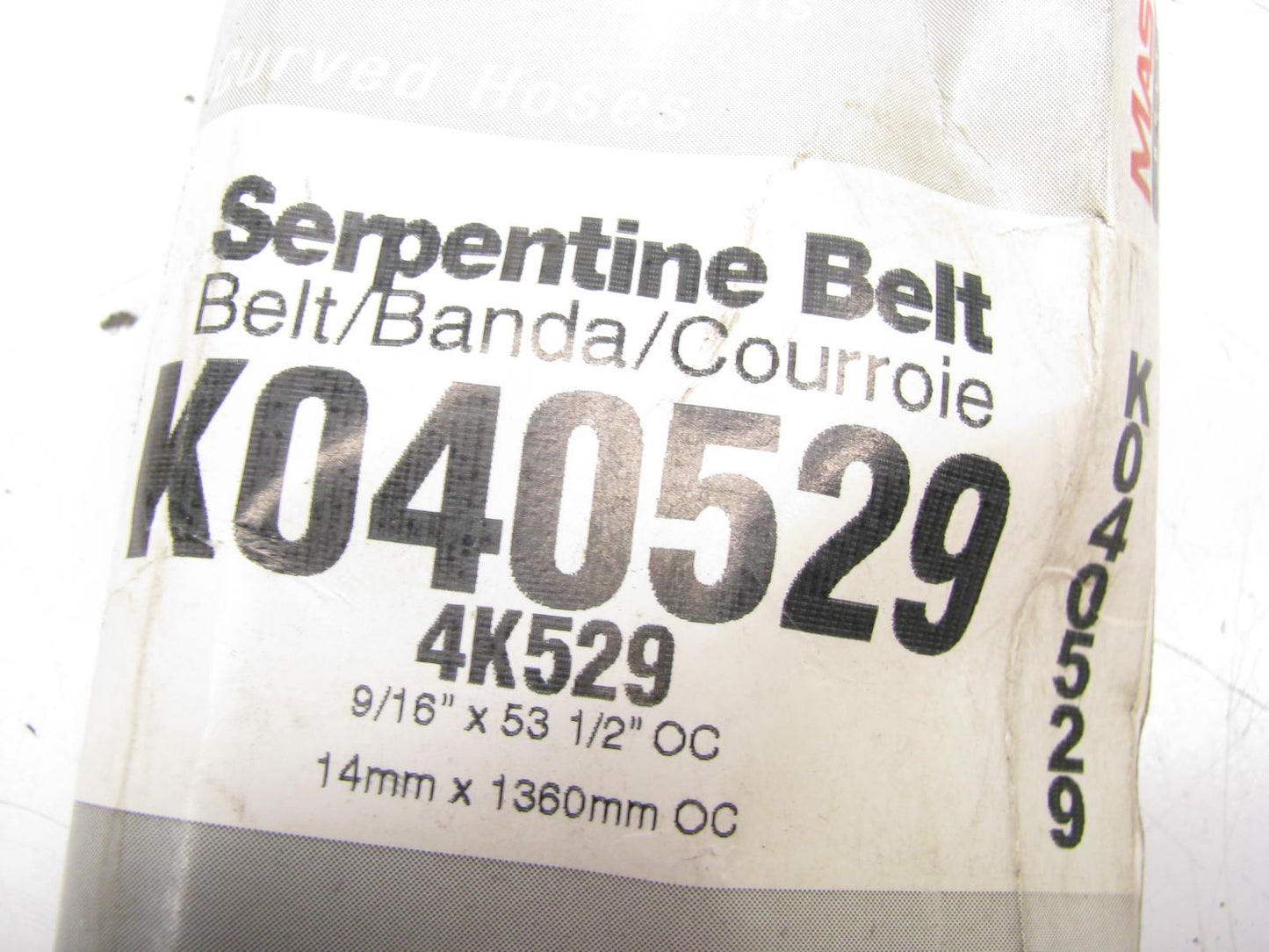 Master Pro K040529 Serpentine Belt