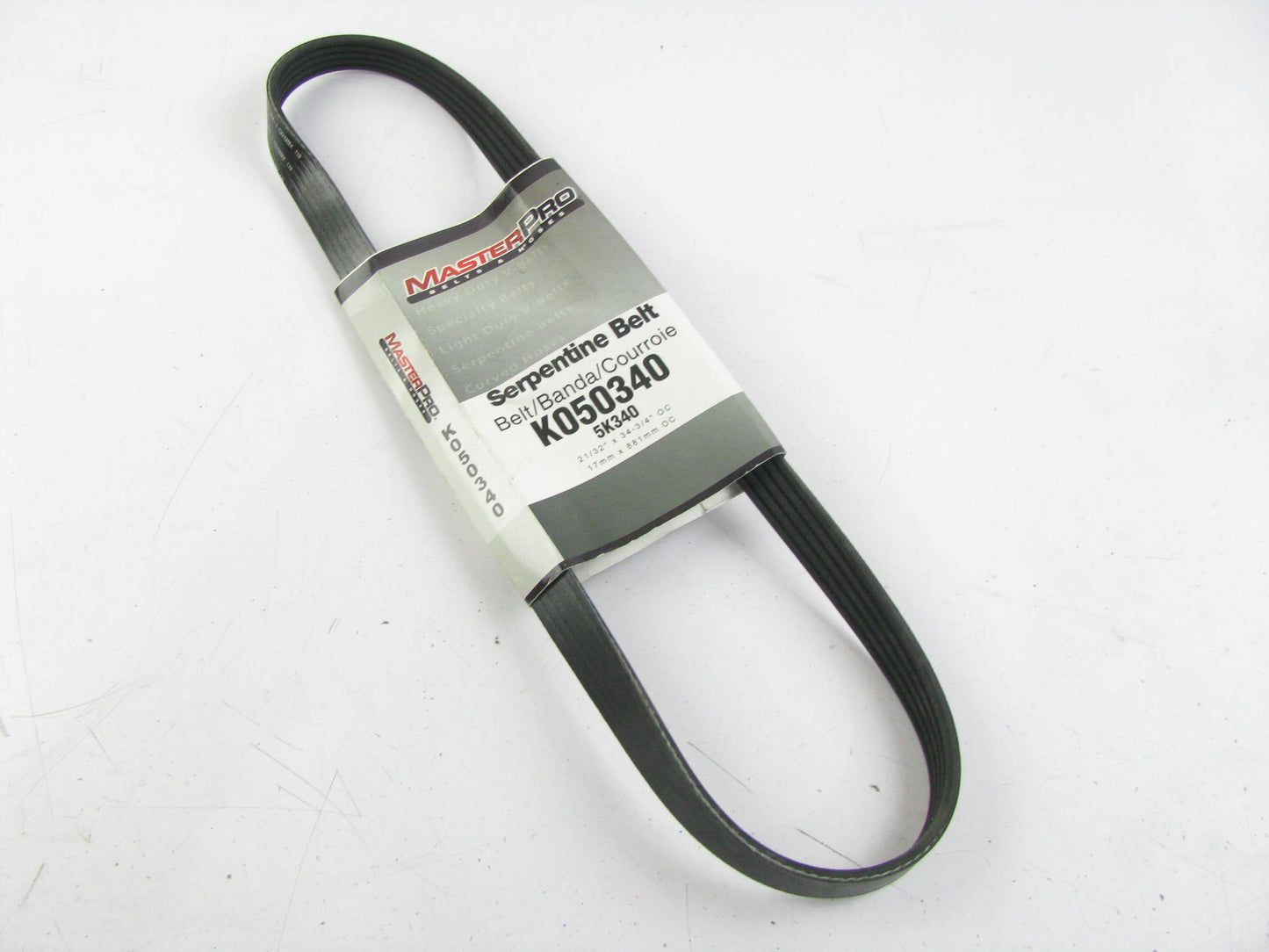 Master Pro K050340 Serpentine Belt