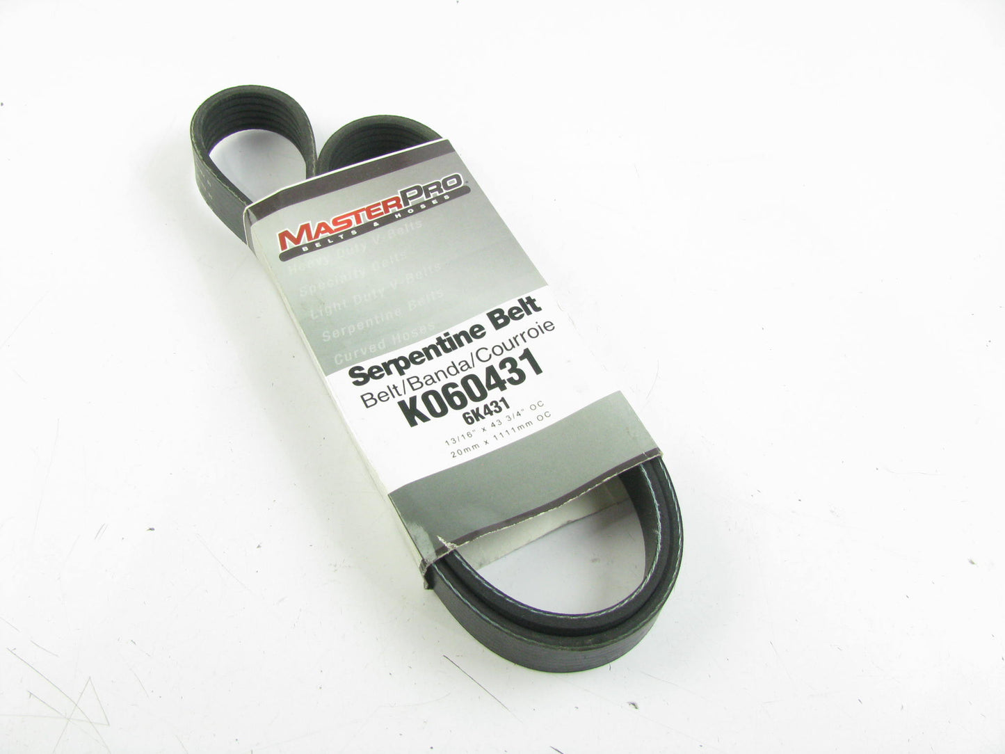 Master Pro K060431 Serpentine Belt