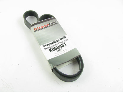 Master Pro K060431 Serpentine Belt