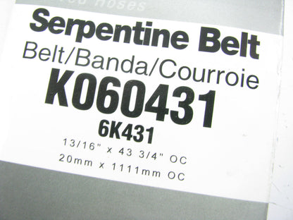 Master Pro K060431 Serpentine Belt