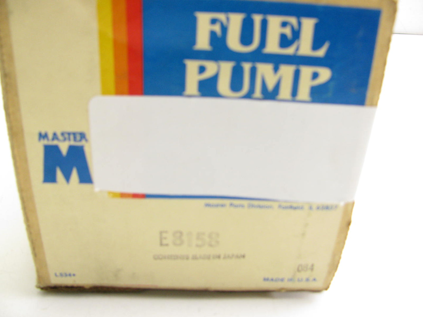 Master E8158 Electric Fuel Pump for 1986-1987 Honda Prelude 1.8L-L4