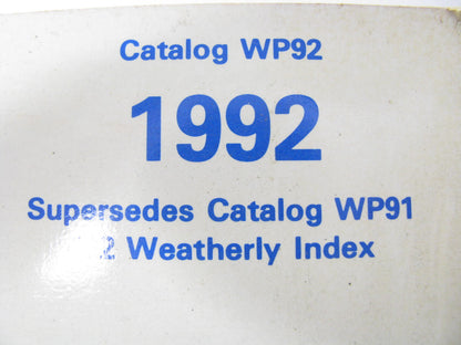 Master WP92 Water Pumps, Fan Clutches & Outlets Parts Catalog - 1992, 228 Pages