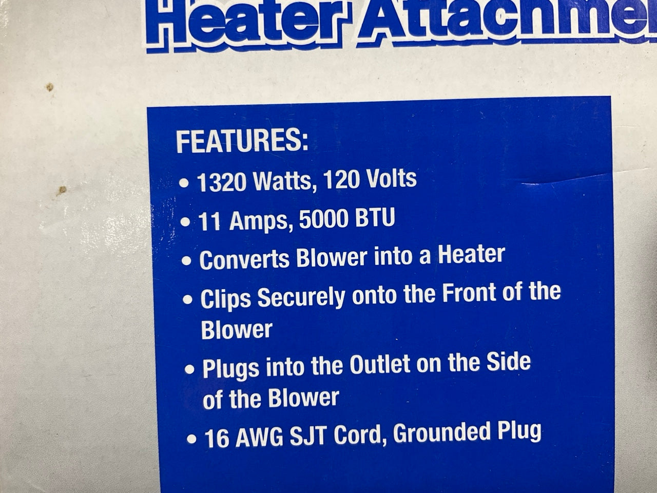 Mastercool 20300-HTR Heater Attachment For 300 CFM Blower Fan