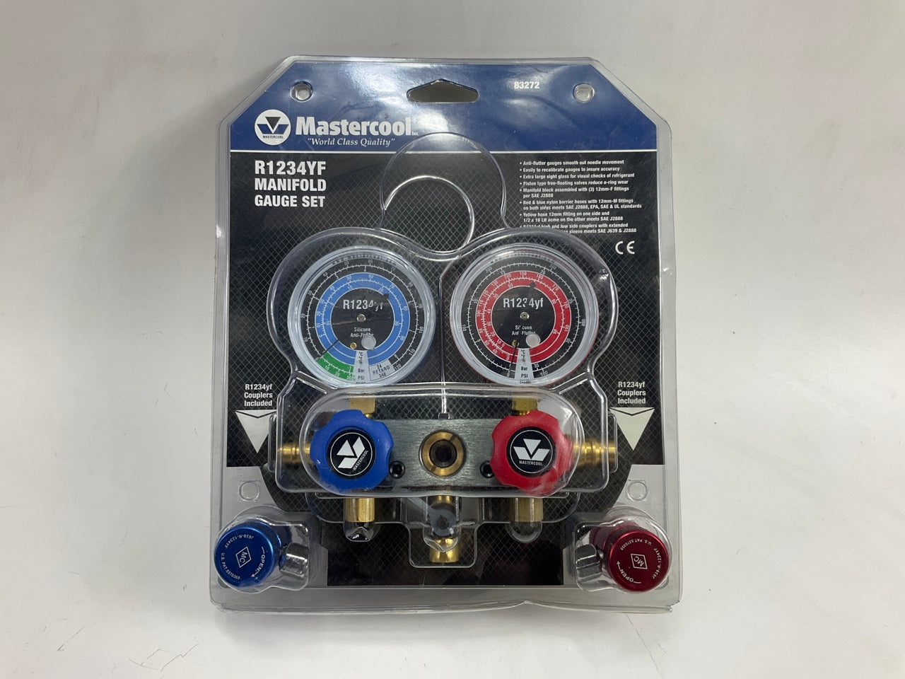 Mastercool 83272 R1234yf Automotive A/C Aluminum Manifold Gauge Set