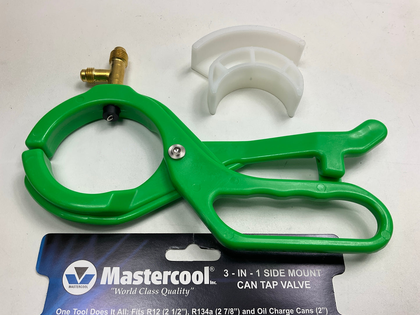 Mastercool 85530 Refrigerant & Oil Charge 3-in-1 Side Mount Can Tap Valve Tool
