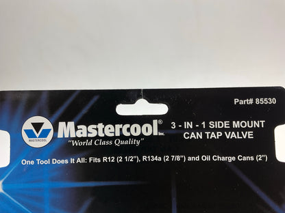 Mastercool 85530 Refrigerant & Oil Charge 3-in-1 Side Mount Can Tap Valve Tool