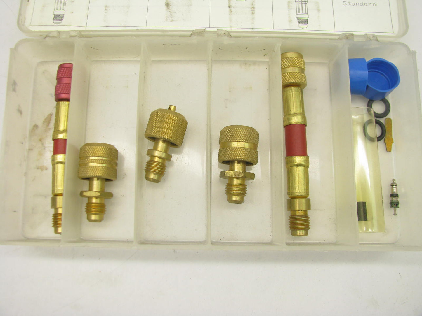 Mastercool 91175 Safety A/C Manifold Adapter Kit With Plastic Box
