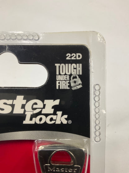 (4) Master Lock 22D Laminated Steel Warded Padlock, 1-1/2-Inch Wide Body, 5/8''